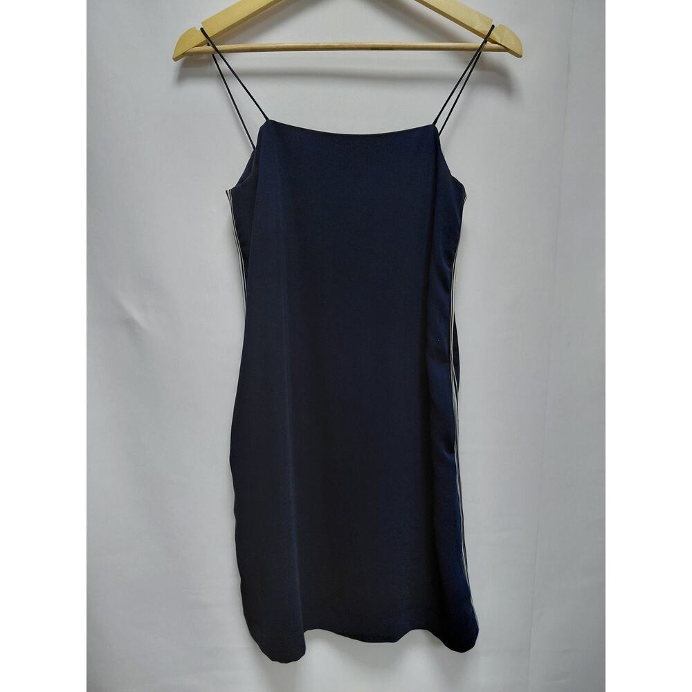 WOOD WOOD Dress Navy Blue Spaghetti Strap Solid Sleeveless Size 34
